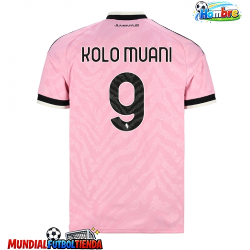 Camiseta Juventus Randal Kolo Muani #9 Segunda Equipación Replica 2026-27 mangas cortas